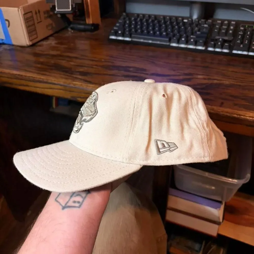 Nfl Men's Cream and White Hat